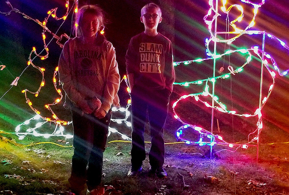 Kids will love getting into the holiday spirit at the Riverhead Holiday Light Show. Photo courtesy of the event
