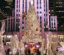 The Rockefeller Center Christmas tree is an iconic NYC holiday destination. Photo courtesy of Rockefeller Center 