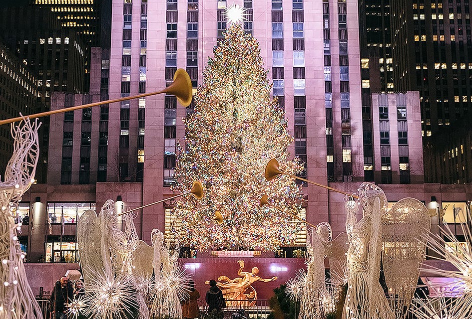 The Rockefeller Center Christmas tree is an iconic NYC holiday destination. Photo courtesy of Rockefeller Center 