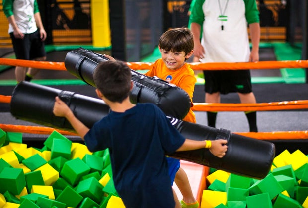 Indoor playground at Jump Trampoline Park