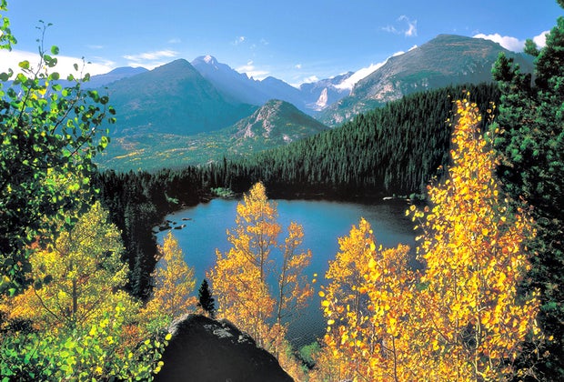 Stunning Rocky Mountain National Park views await about an hour and a half from Denver