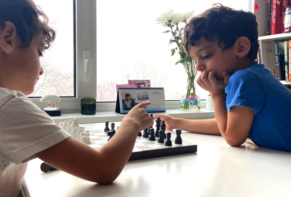 Kids take the chess skills they learn online into the real world. Photo by Sara Marentette 	