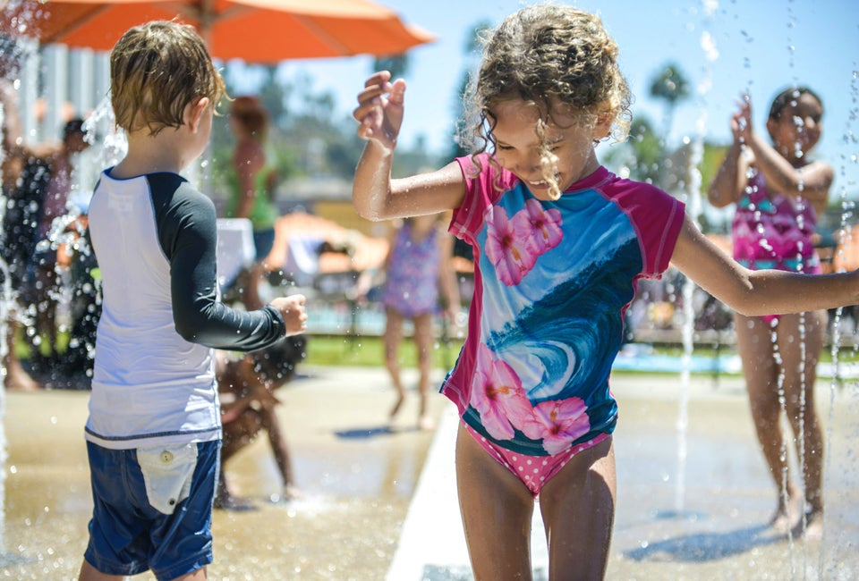 The Splash Pad at Santa Monica's Annenberg Beach House. Photo by Sarah Prikryl
