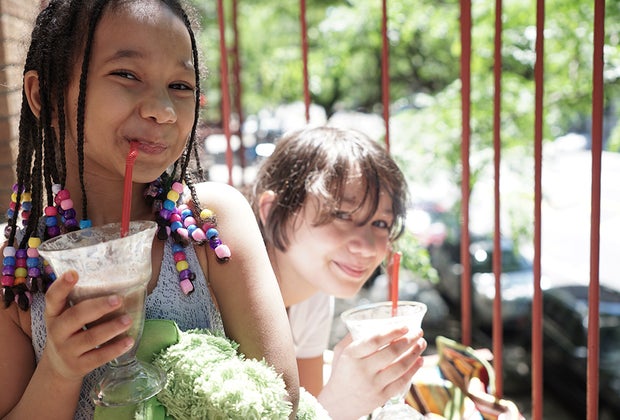 Sensory Activities for Toddlers, Infants, and Kids: Use straws to sip a smoothie