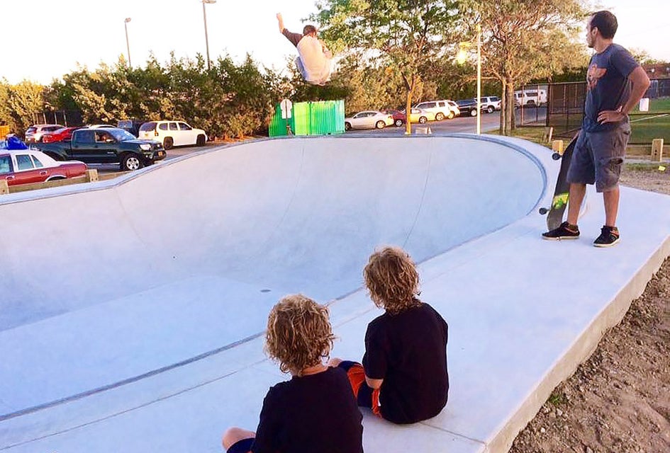 Kids young and old can get in on the action at Long Beach Skate Park. Photo by Brian Bachisin