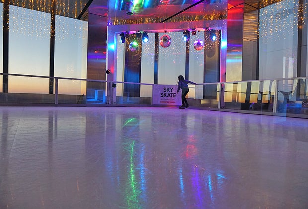 Sky Skate New Ice Skating Rink at Edge New York