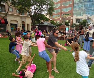 Enjoy an evening of camping-themed activities at the annual family 