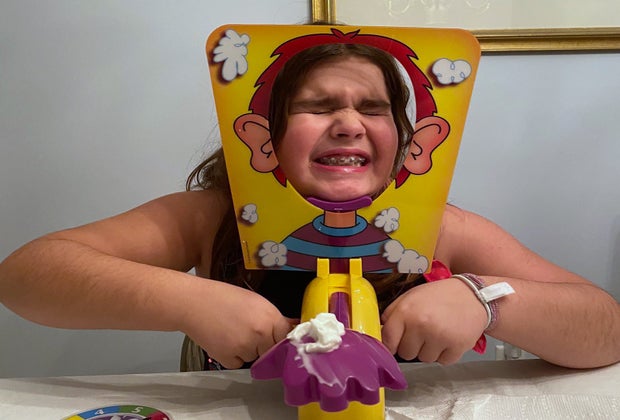 Pie face Thanksgiving game