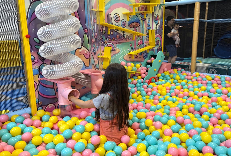 Kids will have a ball in Place Space Academy's ball pit. Photo by the author