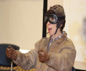 Meet Amelia Earhart at the Spellman Museum. Photo courtesy of Sheryl Faye