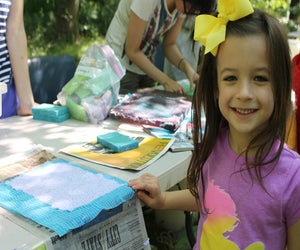 Try your hand at fun activities like paper making at this year's Spring Fling./Photo courtesy of Nature Discovery Center.
