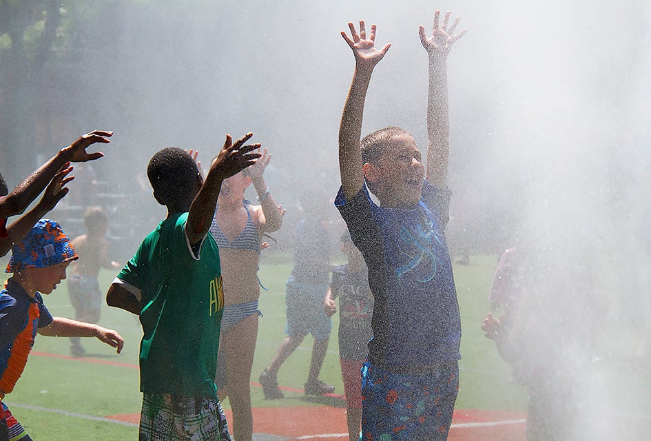 Enjoy the last days of summer at Sprinkler Day at Asphalt Green. Photo courtesy of the Asphalt Green