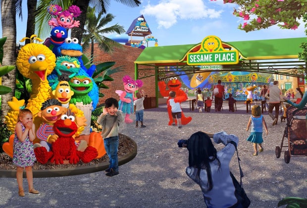 Artist Rendering of the Sesame Place San Deigo Entry