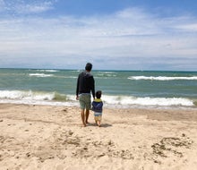 White, sandy beaches line St. Joseph. Photo by Maureen Wilkey