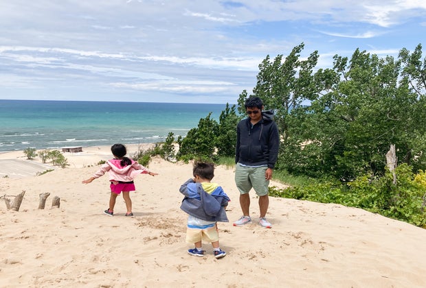 Warren Dunes State Park offers both hiking and beach