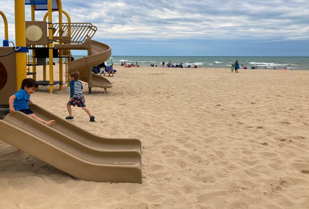 Playground on Silver Beach, St. Joseph.