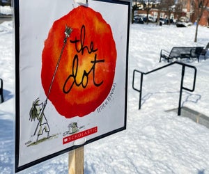 Enjoy stories while you walk. Photo courtesy of StoryWalks