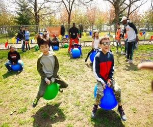 Get ready for old-school fun at the 12th Annual Street Games at Thomas Jefferson Park in East Harlem. Photo courtesy of NYC Parks