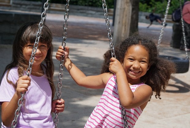 The tire swings at the East 110th Street Playground in Central Park are worth a twirl.