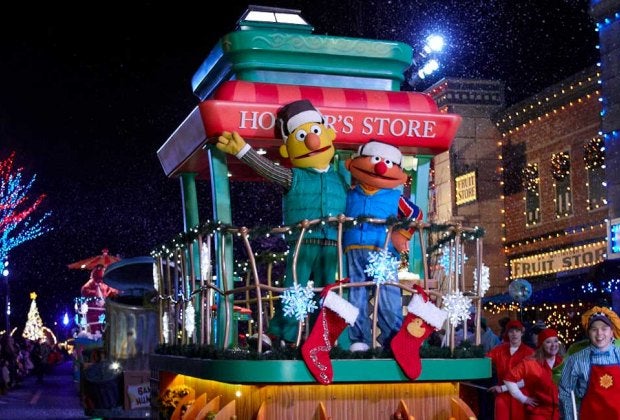 Sesame Place Very Furry Christmas Parade official photo