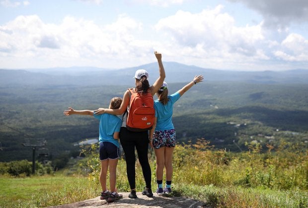 Hit the trail to see Vermont's gorgeous mountains. Photo courtesy of Bromley Mountain