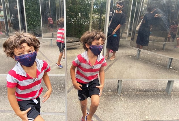 Get lost in the labyrinth at Pier 3 in Brooklyn Bridge Park. Photo by Sara Marentette