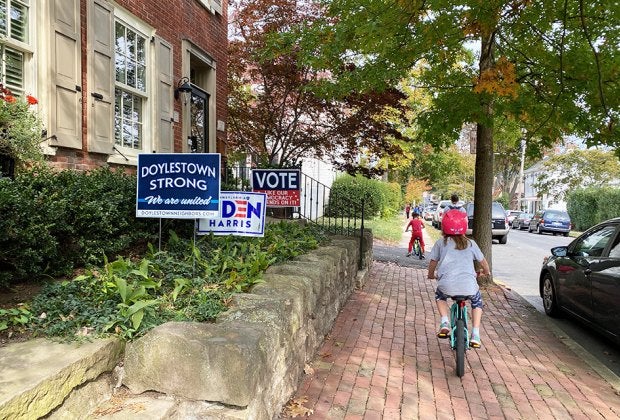 Take a bikde ride through Doylestown. Photo by Rose Gordon Sala