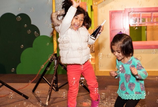 Kids and parents can party into 2026 at the daytime New Year's Bubble Bash at Children's Museum of Atlanta. Photo courtesy of the museum