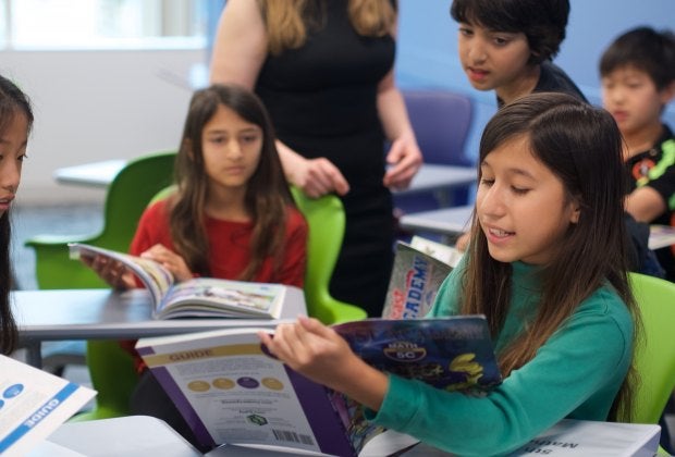 AoPS Academy students collaborate with other outstanding peers, working with the same student cohort throughout the year.