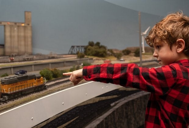 All aboard! The trains are pulling into the station this weekend at HMNS. Photo courtesy of Mike Rathke, Houston Museum of Natural Science.