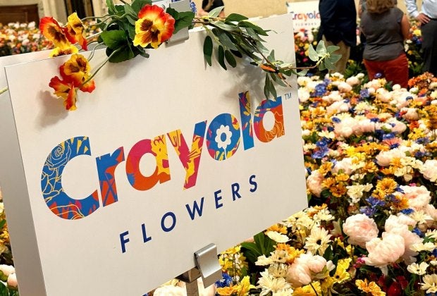 We got to check out the pop-up that launched Crayola Flowers with a "Giving Garden" in NYC. Photo by Jody Mercier