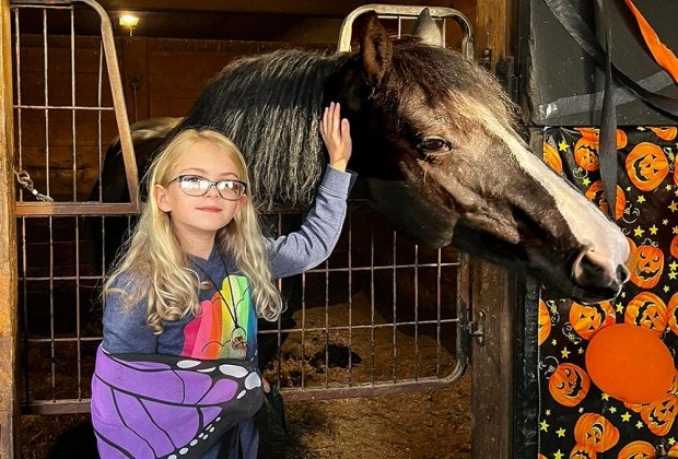 Find kid-friendly Halloween fun with Trick-Or-Treat with the Horses at Rising Starr Horse Rescue. Photo courtesy of Farm River Wildlife Rescue & Rehabilitation.