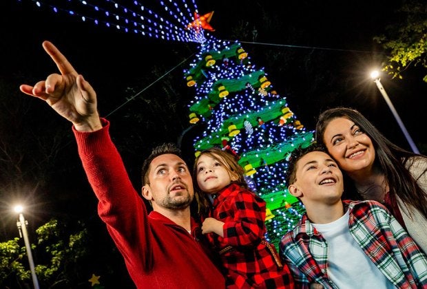 Celebrate the holidays at Legoland with seasonal shows, holiday Lego characters and more. Photo courtesy of Legoland