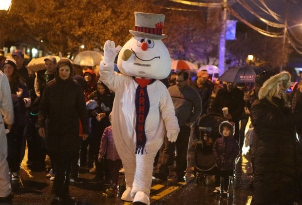 Frosty marches "down the streets of town." Photo courtesy of the event organizer.