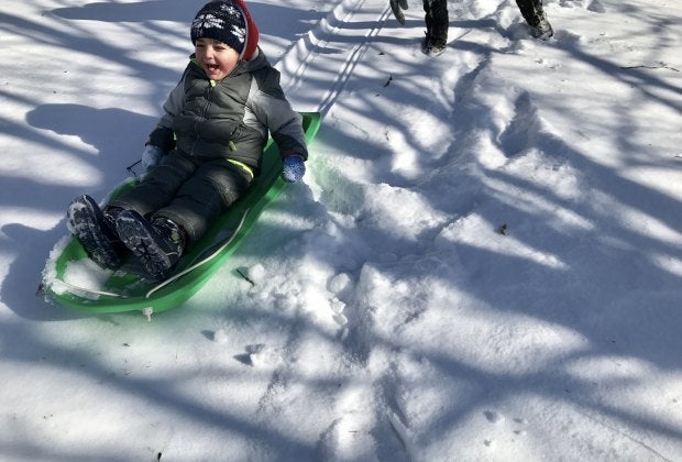 Westchester has sledding hills for everyone from tots to teens. Photo by Marisa Iallonardo