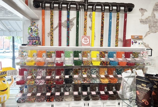 Newnan's own Georgia Chocolate Factory welcomes hungry visitors with all things sugary! Photo by author