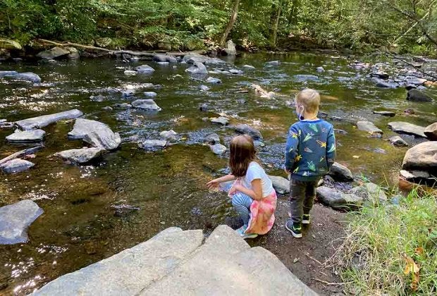 Wander toward the stream on a hike through Hacklebarney State Park. Photo by Rose Gordon Sala