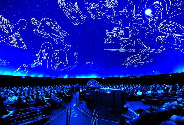 Astrophysics is brought to life at the Hayden Planetarium. Photo courtesy of AMNH