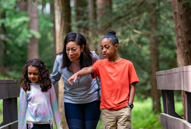 Hit the trails at Hickory Run State Park for a fall hike in the Poconos. Hickory Run Photo courtesy of PoconoMountains.com