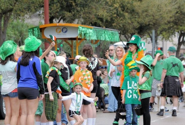 Don your green and get ready to cheer at the 61st Annual Houston St. Patrick's Day Parade. Photo courtesy of Houston St. Patrick's Day Parade Committee.
