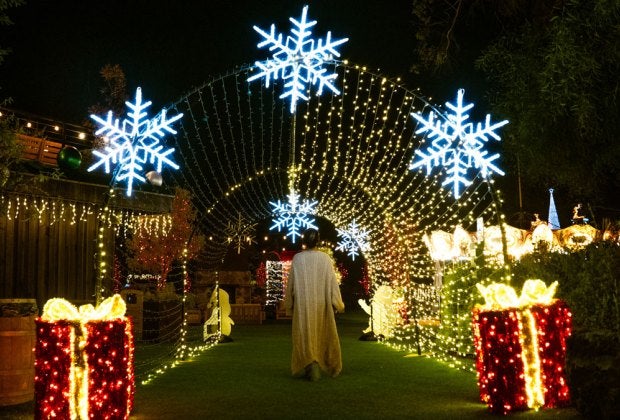 Calamigos Guest Ranch lights up for Christmas. Photo courtesy Calamigos Guest Ranch