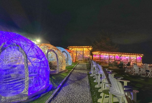 Have a magical restaurant  experience this winter with the top spots for Igloo dining in Connecticut. Photo courtesy of Aquila's Nest Vineyards