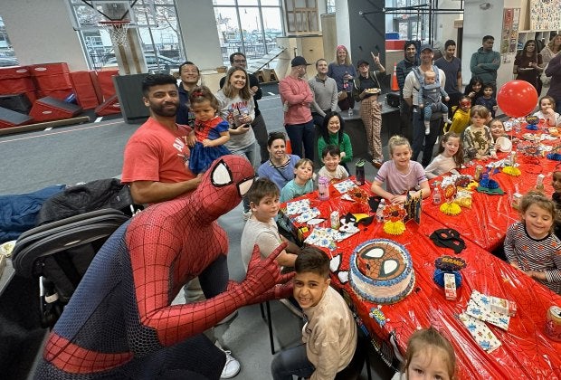 Grit Academy offers private use of its facility during action-packed, themed birthday parties in Jersey City. Photo courtesy of Grit