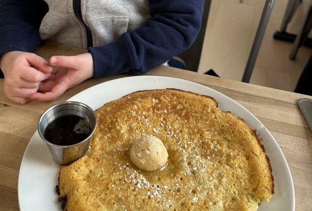 Generously sized portions make sharing a meal easy at Main Road Biscuit Co. Photo by the author
