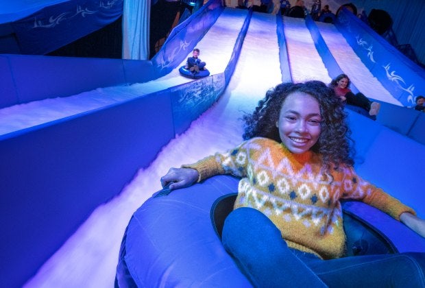 Yes, you can snow tube in Texas! Photo courtesy of Gaylord Resorts.