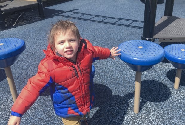 Maplewood Park in Bucktown is made entirely for little ones.  Photo courtesy of the author