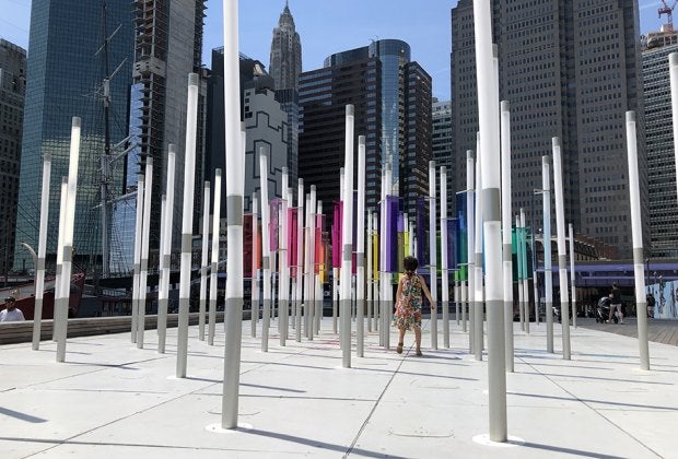 The Nautilus is an interactive public artwork that invites you to do something unexpected: Touch the art. Photo by Janet Bloom