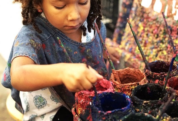 The Children's Museum of the Arts lets kids get creative...and messy.