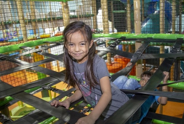 Kids can climb to their hearts content at Kidtastic.