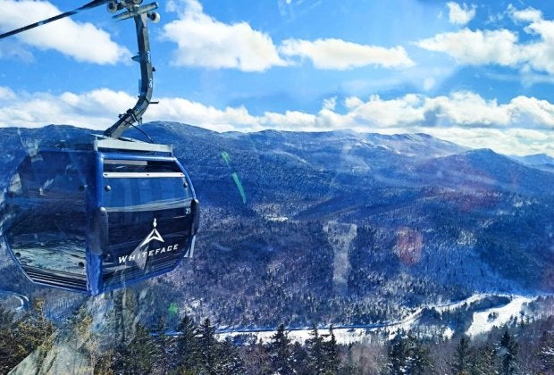 You don't have to be a skier to take in the views from the Cloudsplitter Gondola at Little Whiteface Mountain. Photo by author